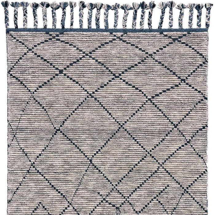 6' X 9' Wool Geometric Hand Knotted Area Rug (565762) - Taupe