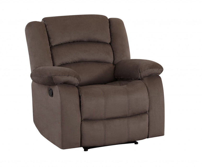 Contemporary Fabric Chair - Brown
