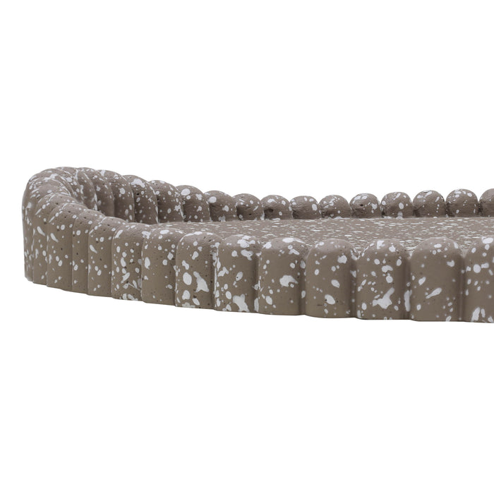 TOV Furniture Alna catchall tray with multiple compartments for organizing keys, coins, and small items on a sleek tray.