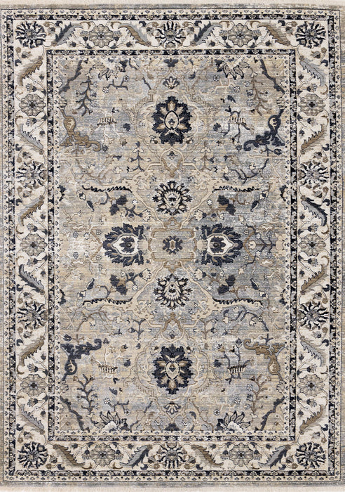 8' X 10' Medallion Area Rug (660315) - Beige / Gray / Black