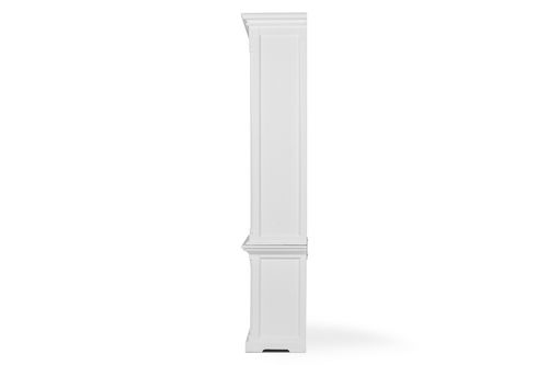 65" Solid Wood Frame Dining Hutch With Fourteen Shelves - White