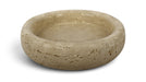 Meridian Furniture Orelia genuine travertine tray with natural stone finish, perfect for serving or decorative display.