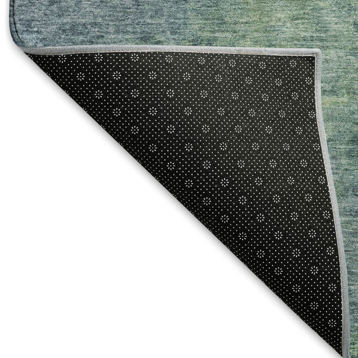 10' X 14' Abstract Washable Area Rug With UV Protection (692745) - Blue / Green / Beige
