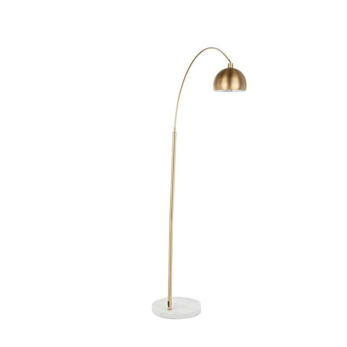 March - Floor Lamp - White Marble