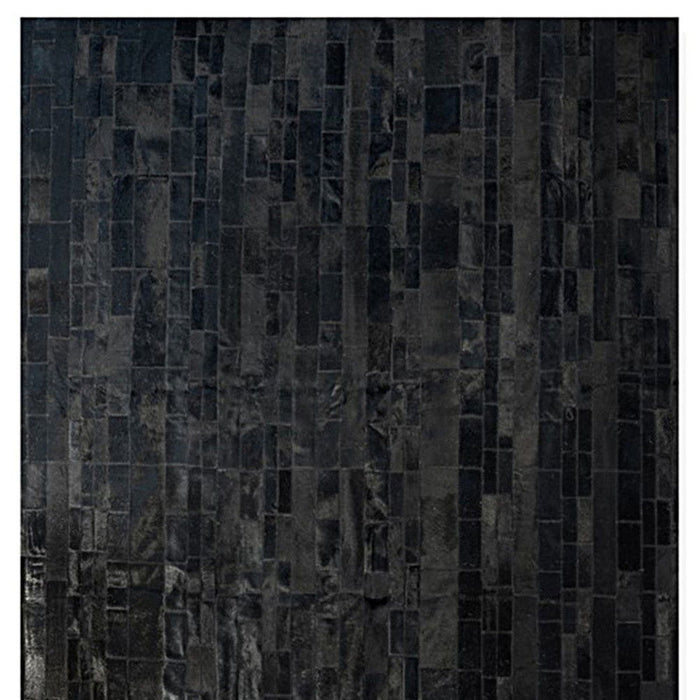 5' X 8' Cowhide Patchwork Area Rug (544490) - Black