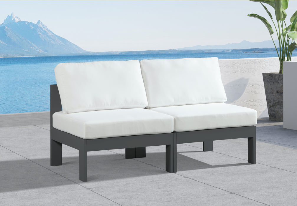 Nizuc - Outdoor Patio Modular Sofa 2 Seats - White