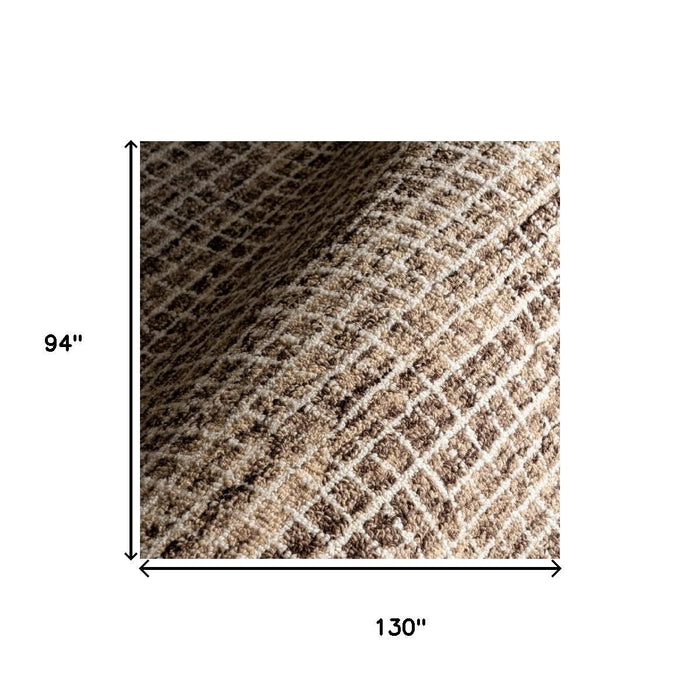 8' X 11' Geometric Area Rug (723682) - Brown / Gray