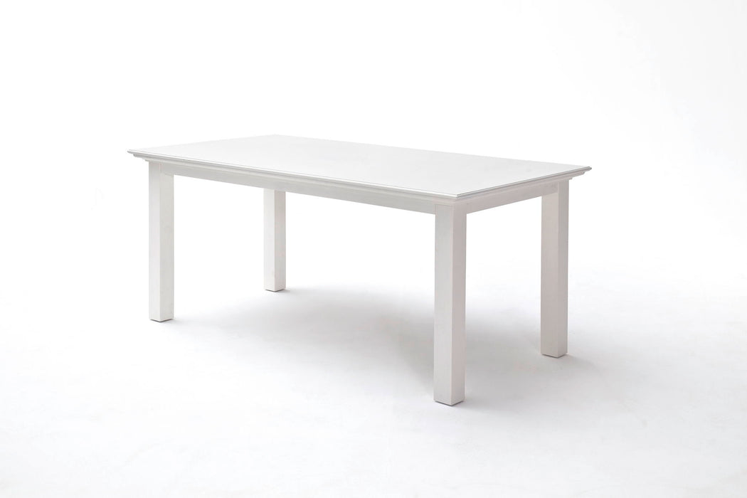 71" Wood Dining Table - White