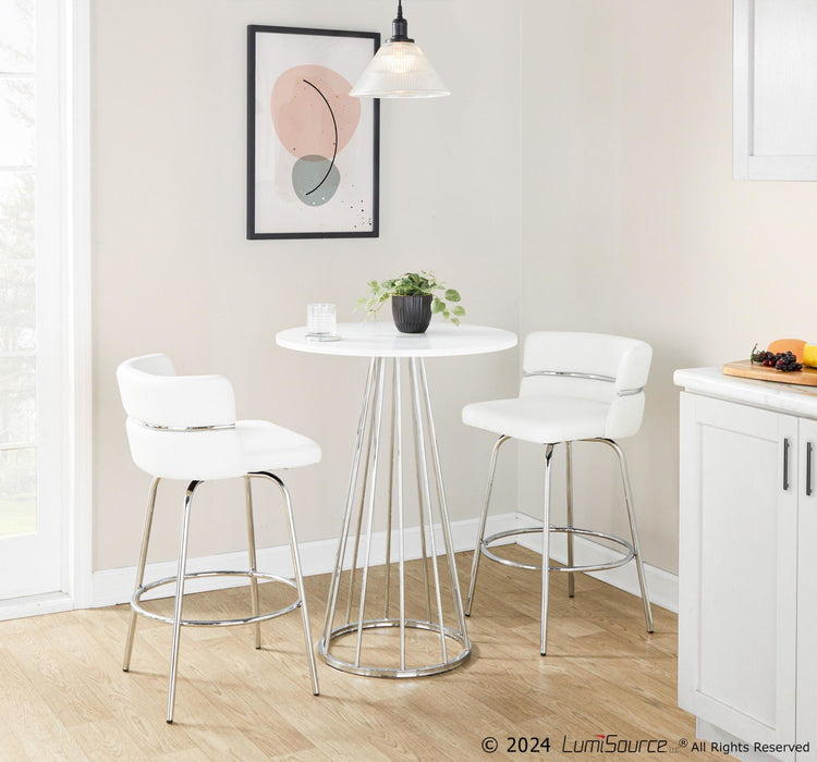 Canary - Counter Table - Chrome Metal