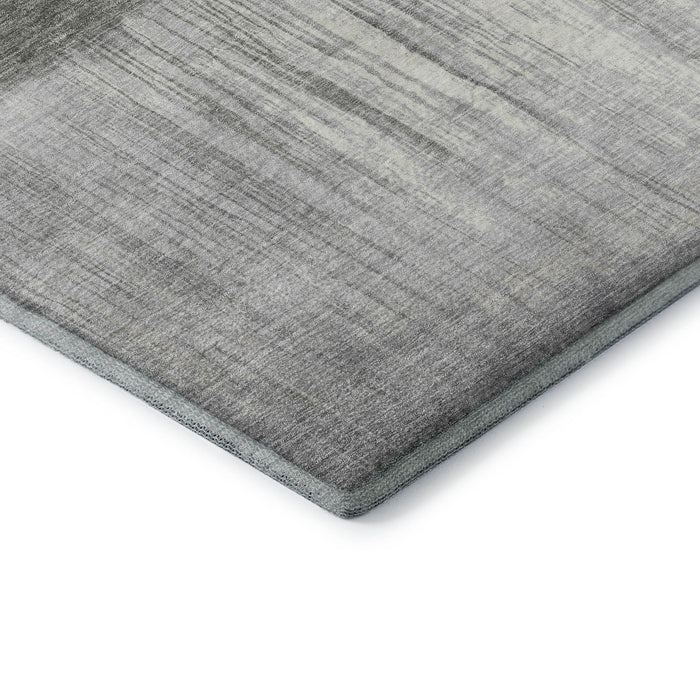 10' X 14' Abstract Washable Area Rug With UV Protection (718436) - Fern Green / Gray
