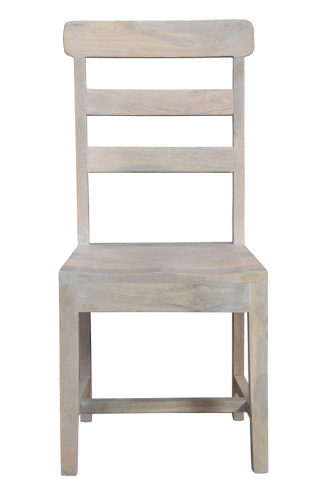 Wood Ladder Back Dining Room Side Chairs (Set of 2) - White