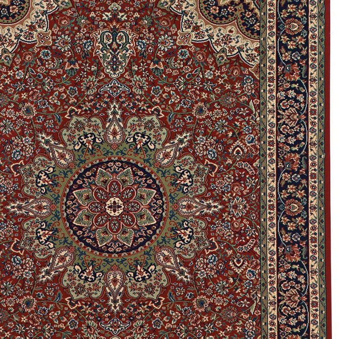 8' X 11' Oriental Area Rug - Red And Blue