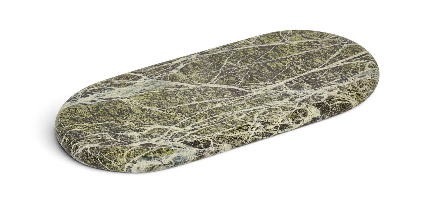 Genuine marble tray by Meridian Furniture, featuring a sleek rectangular design and smooth marble surface for elegant serving.