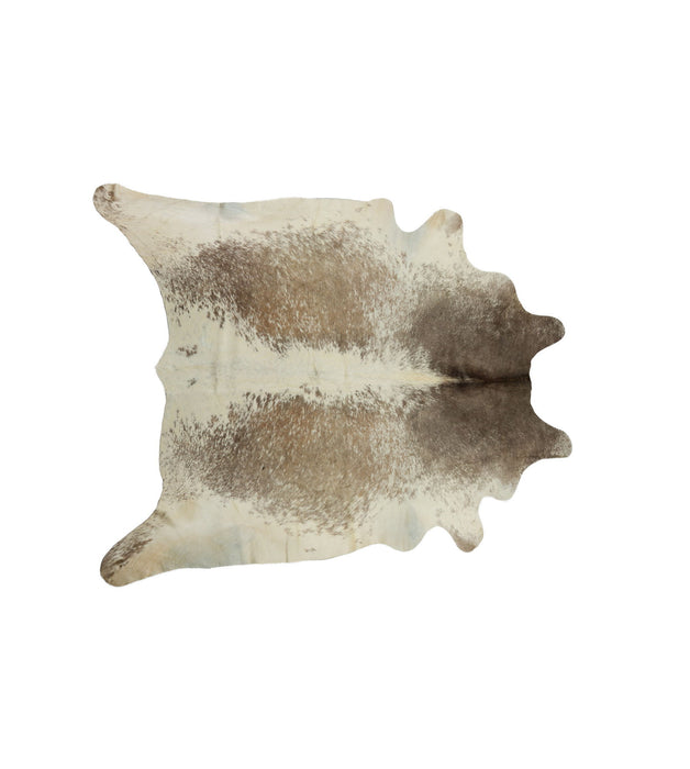 5' x 7' Cowhide Hand Knotted Area Rug - Brown And White