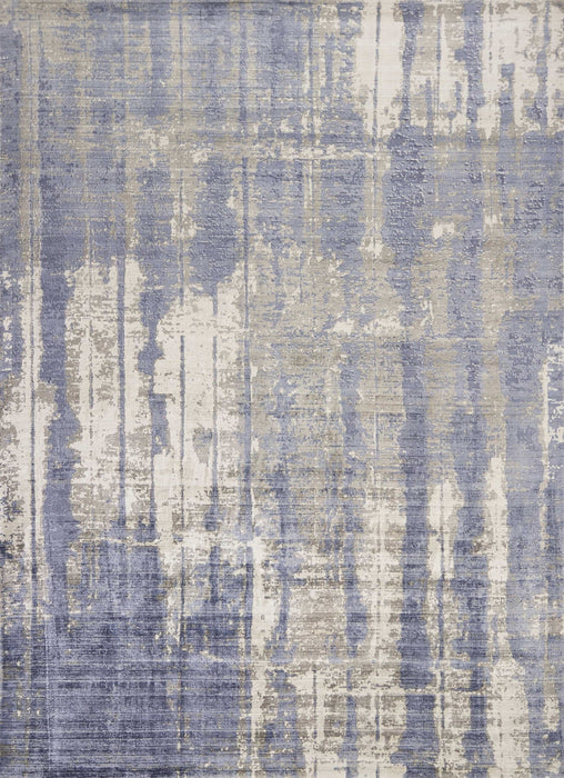 7' x 10' Viscose Area Rug - Gray Or Blue