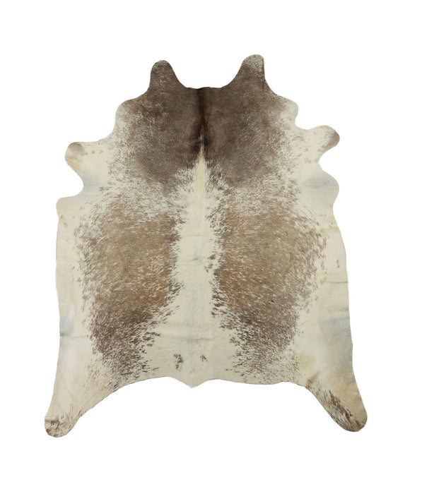 6' x 7' Cowhide Hand Knotted Area Rug - Brown And White