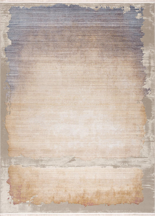 18' Abstract Runner Rug (635230) - Blue / Beige