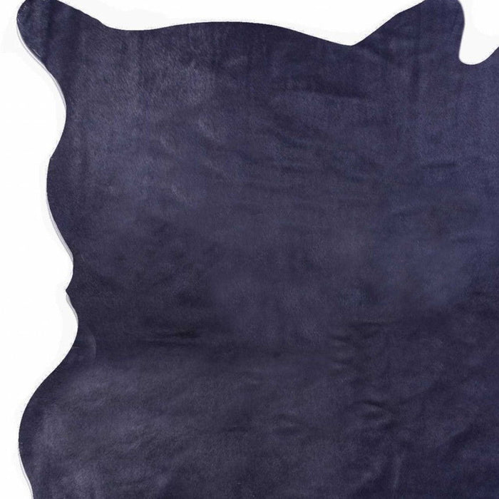 5' x 7' Modern Cowhide Contemporary Area Rugs - Navy