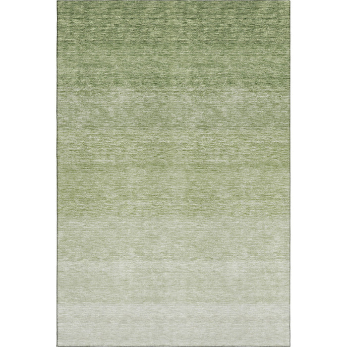10' X 14' Ombre Washable Area Rug With UV Protection (673795) - Green / Ivory