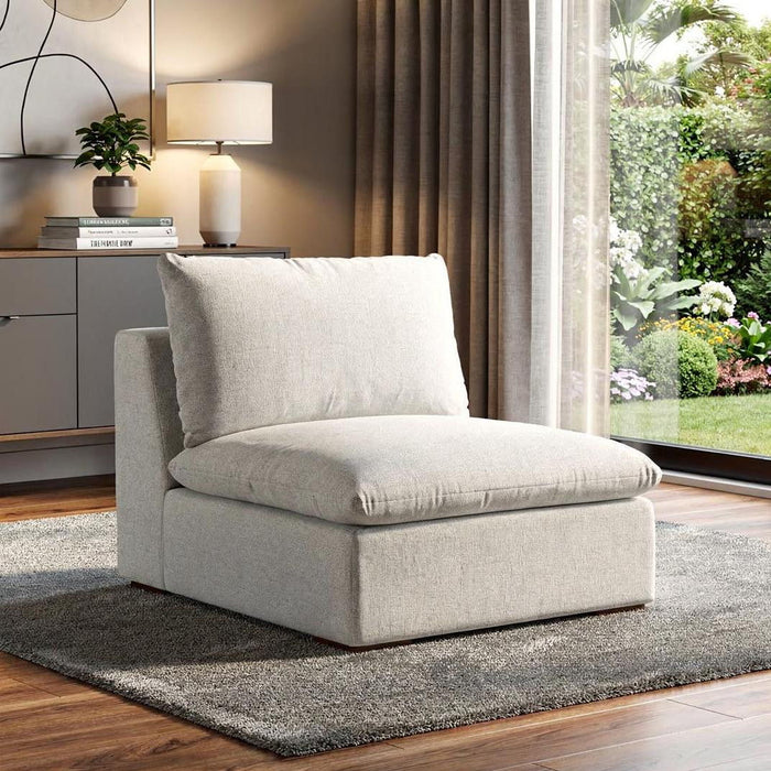 36" Fabric Arm Chair - Gray / Brown