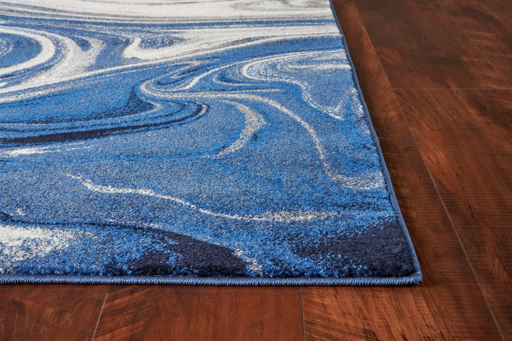 99" x 122" Polypropylene Rug - Blue