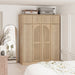 Giga 8-door wardrobe with adjustable shelves and hanging rod, featuring spacious storage and modern design.