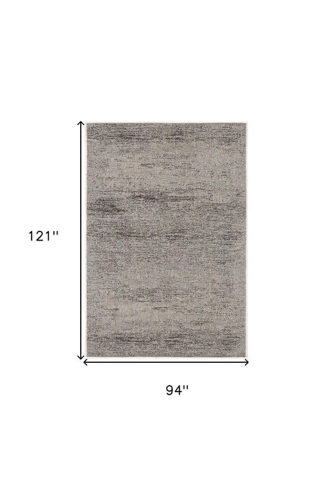 8' x 10' Abstract Area Rug - Blue And Gray