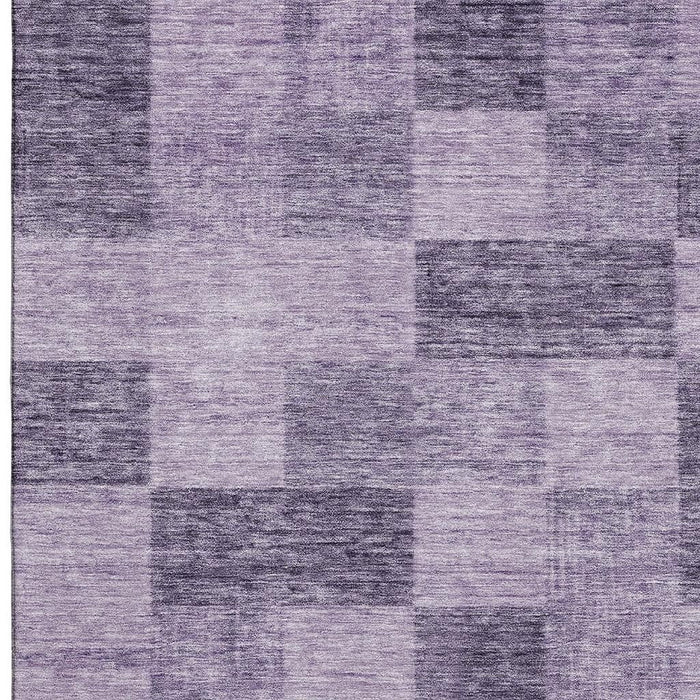 10' X 14' Geometric Washable Area Rug With UV Protection (686240) - Purple / Lavender