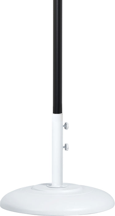 Amalfi - Patio Umbrella - White Base / Black Pole