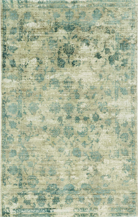 9' x 13' Viscose Area Rug - Sand Or Blue