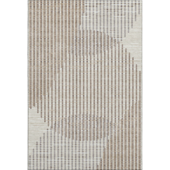 10' X 14' Geometric Washable Area Rug With UV Protection (678766) - Beige / Taupe