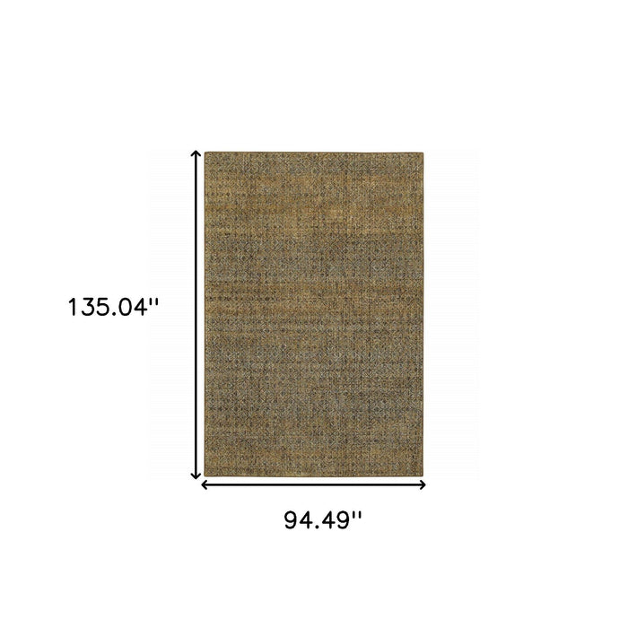 8' x 11' Geometric Power Loom Area Rug - Green