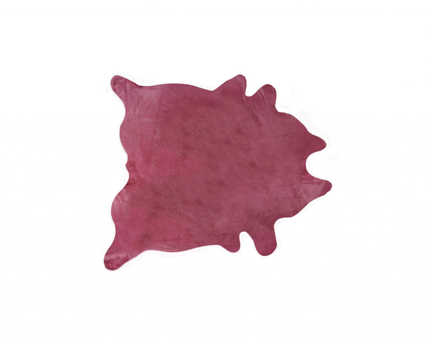 60" x 84" Cowhide Area Rug - Fuschia