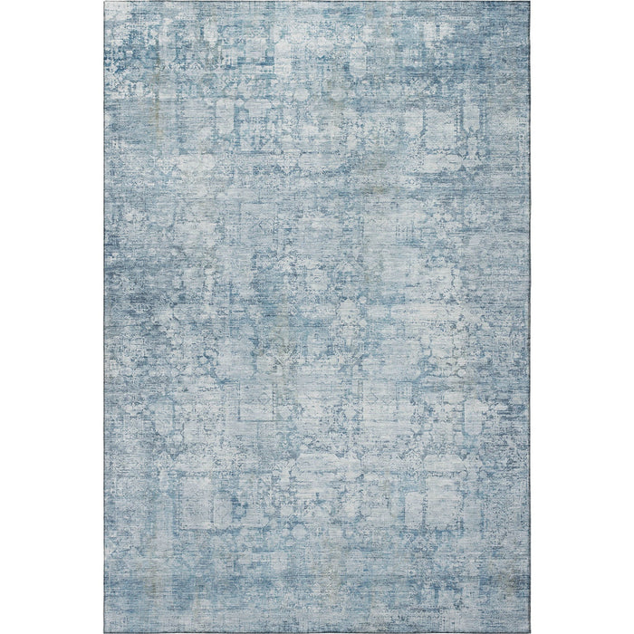 10' X 14' Oriental Washable Area Rug With UV Protection (700649) - Blue / Ivory