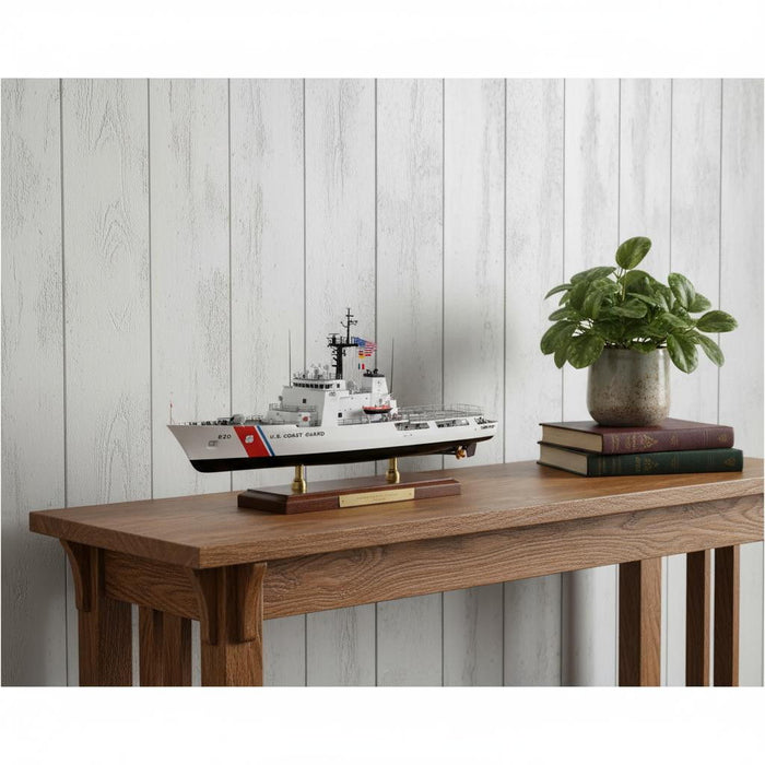 Hand Painted Model Boat (624521) - White