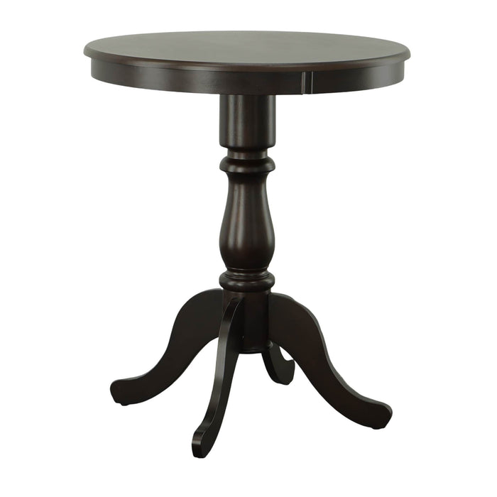 30'' Solid Wood Rounded Bar Table - Espresso