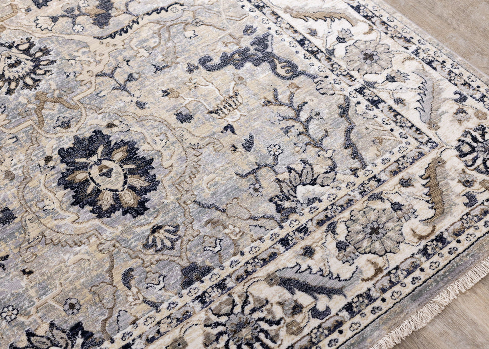 8' X 10' Medallion Area Rug (660315) - Beige / Gray / Black