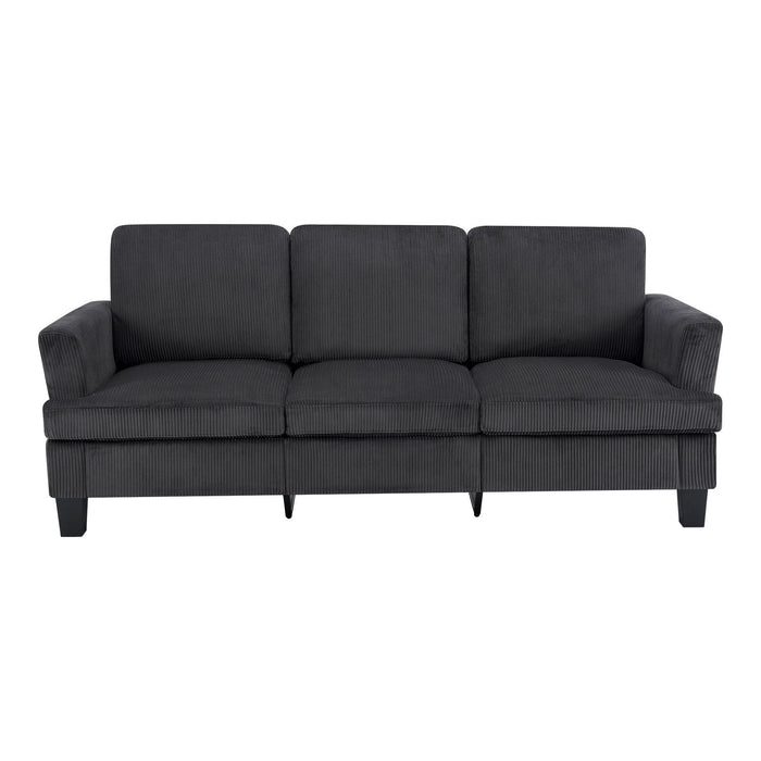 Corduroy Sofa - Dark Gray