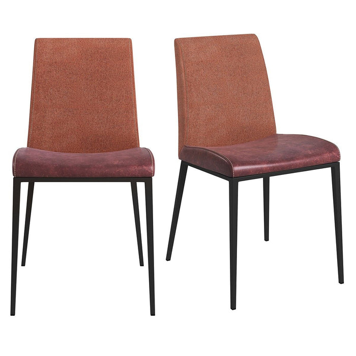 Rust Stainless Steel Chairs (Set of 2) - Brown