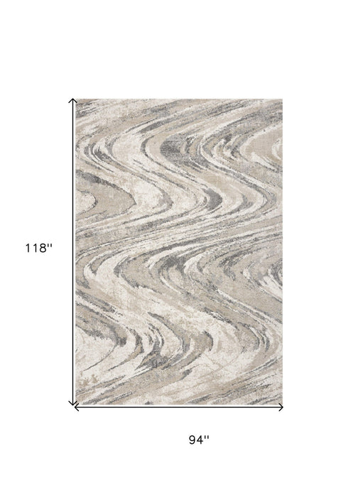 7.8' x 9.8' Polypropylene Area Rug - Natural
