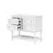 Giga bathroom vanity with medicine cabinet, four-drawer storage, adjustable shelf, and mirror in a modern bathroom setting