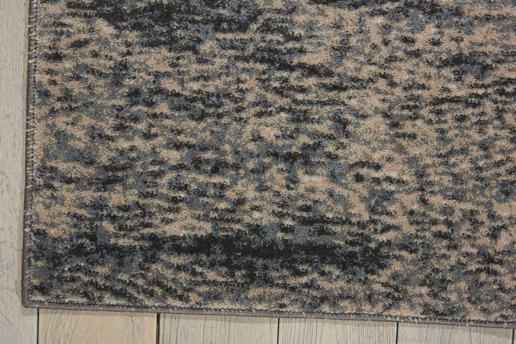 8' X 11' Abstract Non Skid Area Rug - Gray