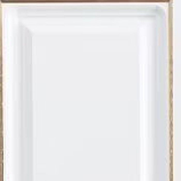 74" Five Door Two Drawer Combo Dresser - White / Gold