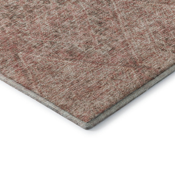 10' X 14' Moroccan Washable Area Rug With UV Protection (686789) - Pink / Beige