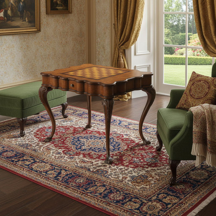 Traditional Game Table - Brown