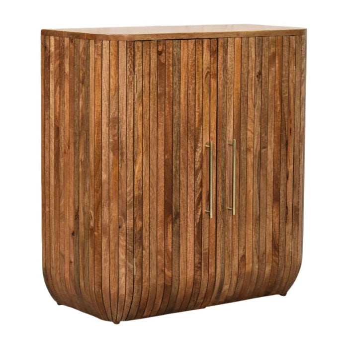 Round Accent Cabinet With Single Door (738389) - Brown