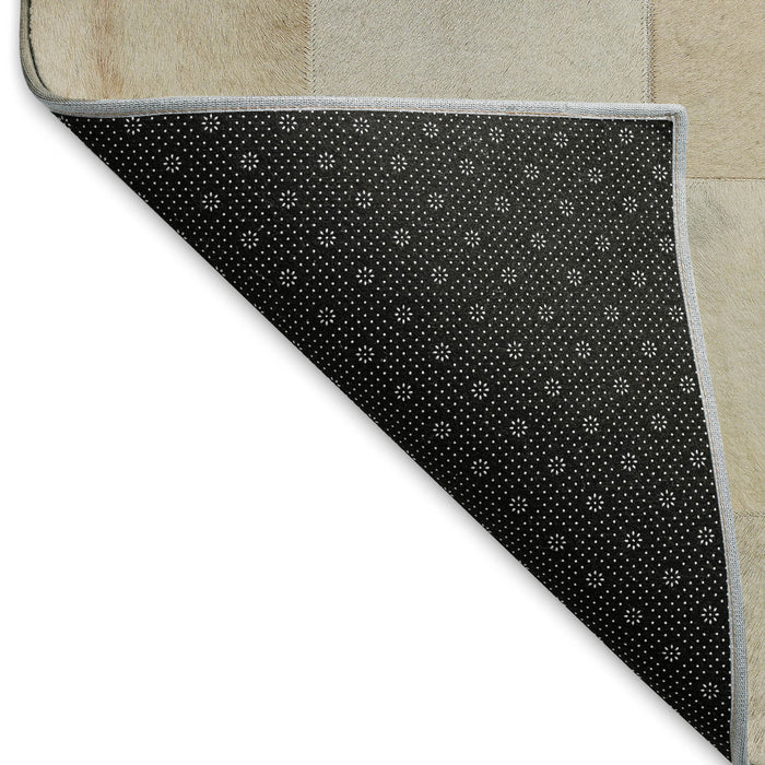 10' X 14' Patchwork Washable Area Rug With UV Protection (644724) - Taupe / Ivory / Beige