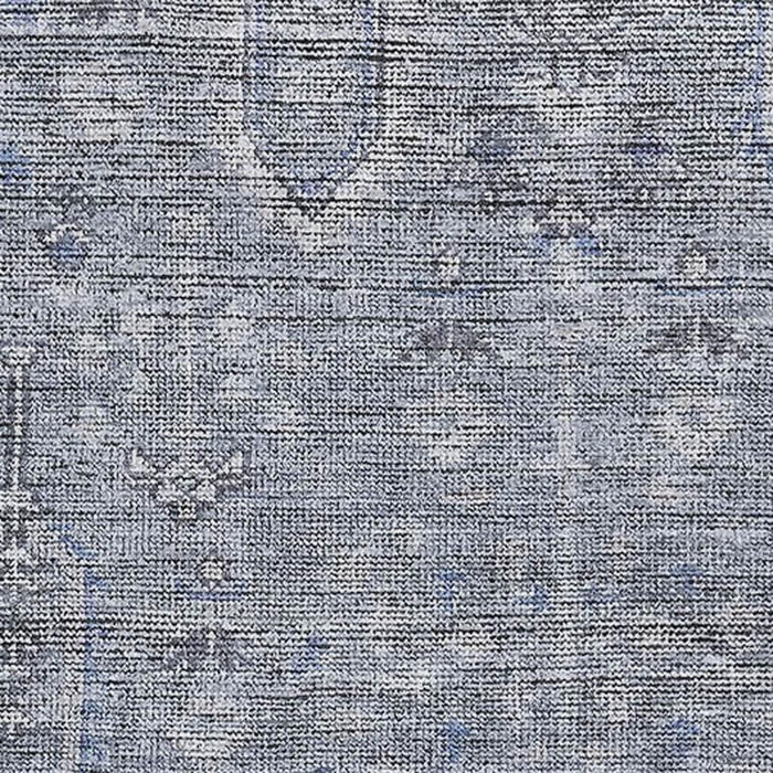 9' X 12' Southwestern Washable Area Rug With UV Protection - Blue And Gray