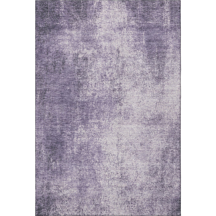 10' X 14' Abstract Washable Area Rug With UV Protection (707611) - Lavender / Gray