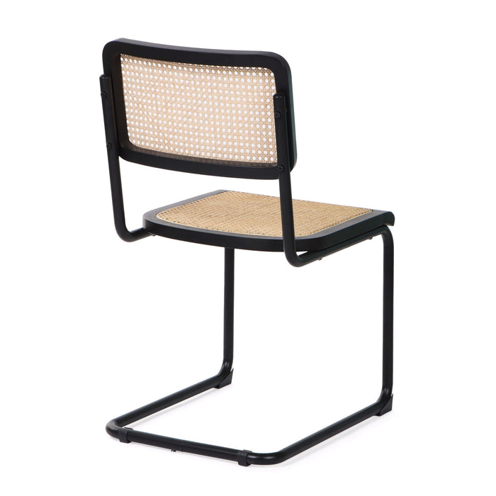 Steel Open Back Dining Side Chairs (Set of 2) - Brown